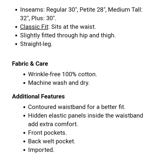 women llbean khaki pants size 18 m/t - Picture 3 of 9